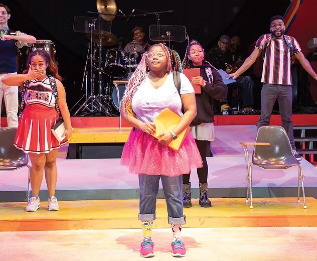 Students performing in a Plays With a Purpose production