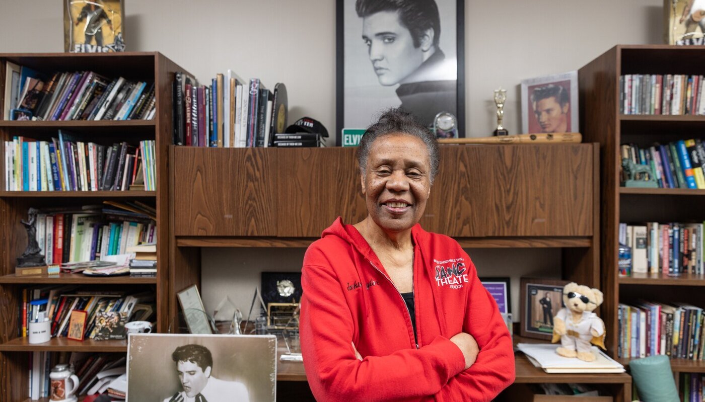 Jackie Taylor in her office at Black Ensemble Theater